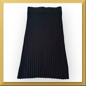 NWT Nordstrom Pleated Midi Knit Skirt - Petite Medium